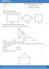 Đề số 17 - Đề kiểm tra học kì 1 - Toán lớp 4